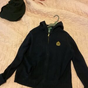 Ralph Lauren knitted zip up hoodie